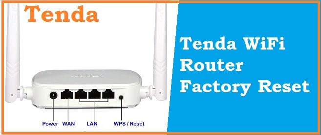 how to reset tenda router adsl modem